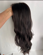 Load image into Gallery viewer, Preorder: (picture for color only not correct for length) Jessie 24” length 10x11 lace top whopper style topper with premium euro quality hair