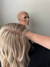 Load image into Gallery viewer, Preorder: Clarice is an 18” length, 10X11 whopper style topper made with premium Brazilian quality human hair