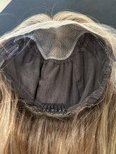 Load image into Gallery viewer, Greyson is a hand tied small cap made with 22” euro texture human hair