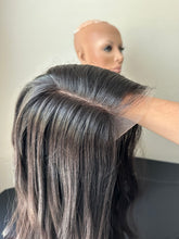 Load image into Gallery viewer, Preorder: Jessie is a 27-28” layered length, 10X11 whopper style topper made with premium Brazilian quality human hair