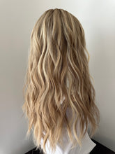 Load image into Gallery viewer, Preorder: Clarice is a 22” layered length, 10X11 whopper style topper made with premium Brazilian quality human hair