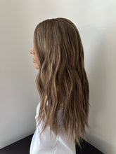 Load image into Gallery viewer, Bridget is a 22" long layered length with face frame, medium cap made with premium Euro quality human hair