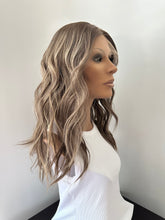 Load image into Gallery viewer, Preorder: Bridget is a 20” layered length with face frame, 10X11 whopper style topper made with premium Euro quality human hair