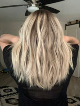 Load image into Gallery viewer, Amelia is a 16” layered length, XS cap made with premium Euro quality human hair