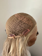 Load image into Gallery viewer, Preorder: Clarice is a 22” layered length, 10X11 whopper style topper made with premium Brazilian quality human hair