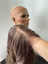 Load image into Gallery viewer, Bridget is a 19” layered length with face frame, small cap made with premium Euro quality human hair