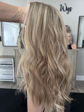 Load image into Gallery viewer, Preorder: Clarice, 10x11 whopper style topper, 18”layered length with premium Brazilian texture hair