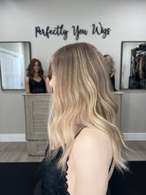 Load image into Gallery viewer, Preorder: Liv, 10x11 whopper style topper, 18” layered length with premium euro texture hair