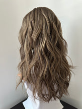 Load image into Gallery viewer, Preorder: Bridget is a 20” layered length with face frame, 10X11 whopper style topper made with premium Euro quality human hair