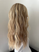 Load image into Gallery viewer, Preorder: Clarice is a 22” layered length, 10X11 whopper style topper made with premium Brazilian quality human hair