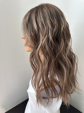 Load image into Gallery viewer, Bridget is a 19” layered length with face frame, small cap made with premium Euro quality human hair