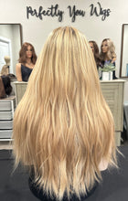 Load image into Gallery viewer, Honey is a 24” length, medium cap made with premium human Brazilian quality human hair