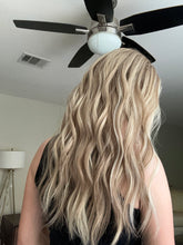 Load image into Gallery viewer, Preorder: Clarice is a 22” layered length, 10X11 whopper style topper made with premium Brazilian quality human hair