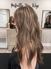 Load image into Gallery viewer, PREORDER: Melanie 19” layered length, small cap with premium Brazilian texture hair
