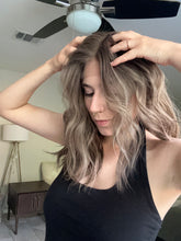 Load image into Gallery viewer, Preorder: Bridget is a 20” layered length with face frame, 10X11 whopper style topper made with premium Euro quality human hair