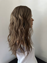 Load image into Gallery viewer, Preorder: Bridget is a 20” layered length with face frame, 10X11 whopper style topper made with premium Euro quality human hair