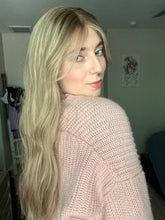 Load image into Gallery viewer, Gianna is a 25” layered length, medium cap made with premium Brazilian quality human hair