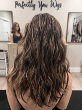 Load image into Gallery viewer, Preorder: Melanie 17” with layers, XL cap with premium Brazilian texture hair