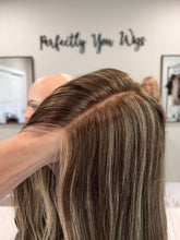 Load image into Gallery viewer, Gina, 14” length, medium cap with premium Brazilian texture hair