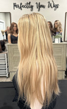 Load image into Gallery viewer, Honey is a 24” length, medium cap made with premium human Brazilian quality human hair