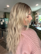 Load image into Gallery viewer, Nolina is a small cap, 22" layered length made with premium Brazilian quality human hair