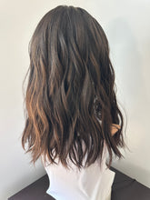 Load image into Gallery viewer, Willow is an 18" length, medium cap made with premium Brazilian quality human hair