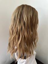 Load image into Gallery viewer, Savannah is a 17" length, medium hand tied stretch cap made with premium Brazilian quality human hair