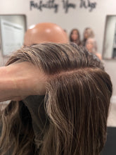 Load image into Gallery viewer, Preorder: Melanie 17” with layers, XL cap with premium Brazilian texture hair