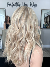 Load image into Gallery viewer, Preorder: Clarice, 10x11 whopper style topper, 18”layered length with premium Brazilian texture hair