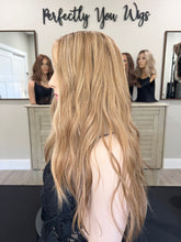 Load image into Gallery viewer, Preorder: Arabella, medical cap silk top lace front, 24” layered length with premium Brazilian texture hair