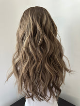 Load image into Gallery viewer, Preorder: Bridget is a 20” layered length with face frame, 10X11 whopper style topper made with premium Euro quality human hair