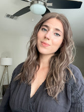 Load image into Gallery viewer, Bridget is a 19” layered length with face frame, small cap made with premium Euro quality human hair