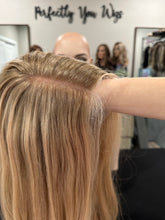 Load image into Gallery viewer, Honey is a 24” length, medium cap made with premium human Brazilian quality human hair
