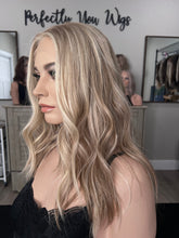Load image into Gallery viewer, Preorder: Clarice, 10x11 whopper style topper, 18”layered length with premium Brazilian texture hair