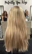 Load image into Gallery viewer, Honey is a 24” length, medium cap made with premium human Brazilian quality human hair