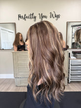 Load image into Gallery viewer, Preorder: Melanie 19” layered length, small cap with premium Brazilian texture hair
