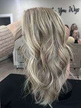 Load image into Gallery viewer, Clarice, small cap, 18” with layers, premium Brazilian texture hair, picture for color reference only