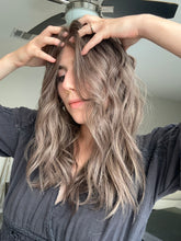 Load image into Gallery viewer, Bridget is a 19” layered length with face frame, small cap made with premium Euro quality human hair