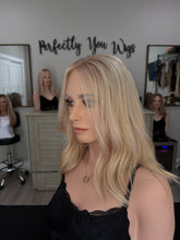 Load image into Gallery viewer, Lucy, 10x10 whopper style topper with premium Brazilian texture hair