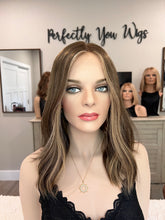 Load image into Gallery viewer, Gina, 14” length, medium cap with premium Brazilian texture hair