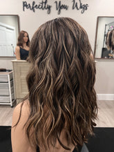 Load image into Gallery viewer, Preorder: Melanie 17” with layers, XL cap with premium Brazilian texture hair
