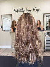 Load image into Gallery viewer, Preorder: Melanie 19” layered length, small cap with premium Brazilian texture hair