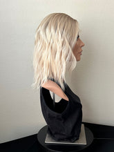 Load image into Gallery viewer, Sky is a 14” layered length, 10X11 whopper style topper made with premium Brazilian quality human hair