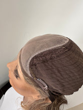 Load image into Gallery viewer, Liv is a 19” layered length with face frame, small cap made with premium Euro quality human hair