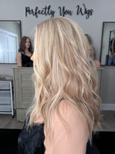 Load image into Gallery viewer, Preorder: Clarice, 10x11 whopper style topper, 18”layered length with premium Brazilian texture hair