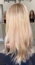 Load image into Gallery viewer, Preorder: picture for reference of color not length. Lucy 24” layered length, small cap with premium Brazilian texture hair