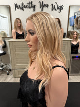 Load image into Gallery viewer, Lucy, 10x10 whopper style topper with premium Brazilian texture hair