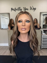 Load image into Gallery viewer, Preorder: Melanie 19” layered length, small cap with premium Brazilian texture hair