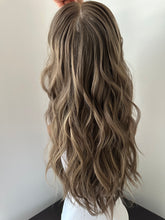 Load image into Gallery viewer, Preorder: Bridget is a 20” layered length with face frame, 10X11 whopper style topper made with premium Euro quality human hair