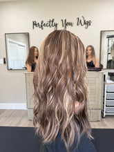 Load image into Gallery viewer, Preorder: Melanie 19” layered length, small cap with premium Brazilian texture hair